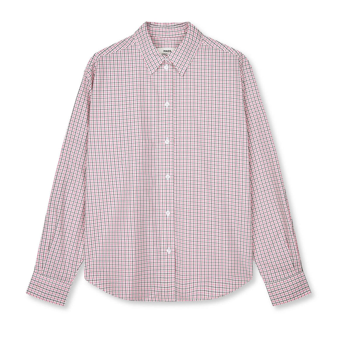 Ander Cotton Crelly skjorte - Check/Carmine Rose